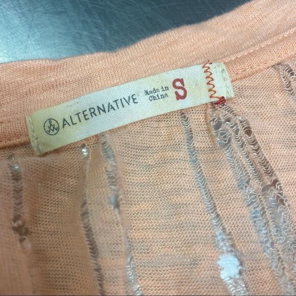 Alternative Earth Solid Pink Salmon Sleeveless Tank Top Size S - Picture 9 of 10